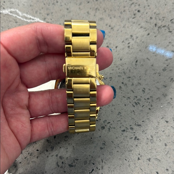Michael Kors Gold-Tone Watch with Crystal Detailing - Picture 3 of 4
